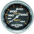 2-5/8" Water Temperature, 140-280 °F, Carbon Fiber