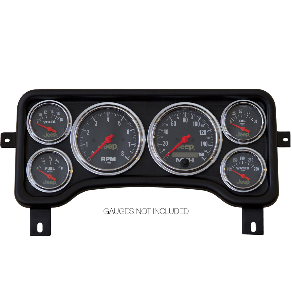 Direct Fit Dash Panel, 6 Gauge, Jeep Tj / Xj