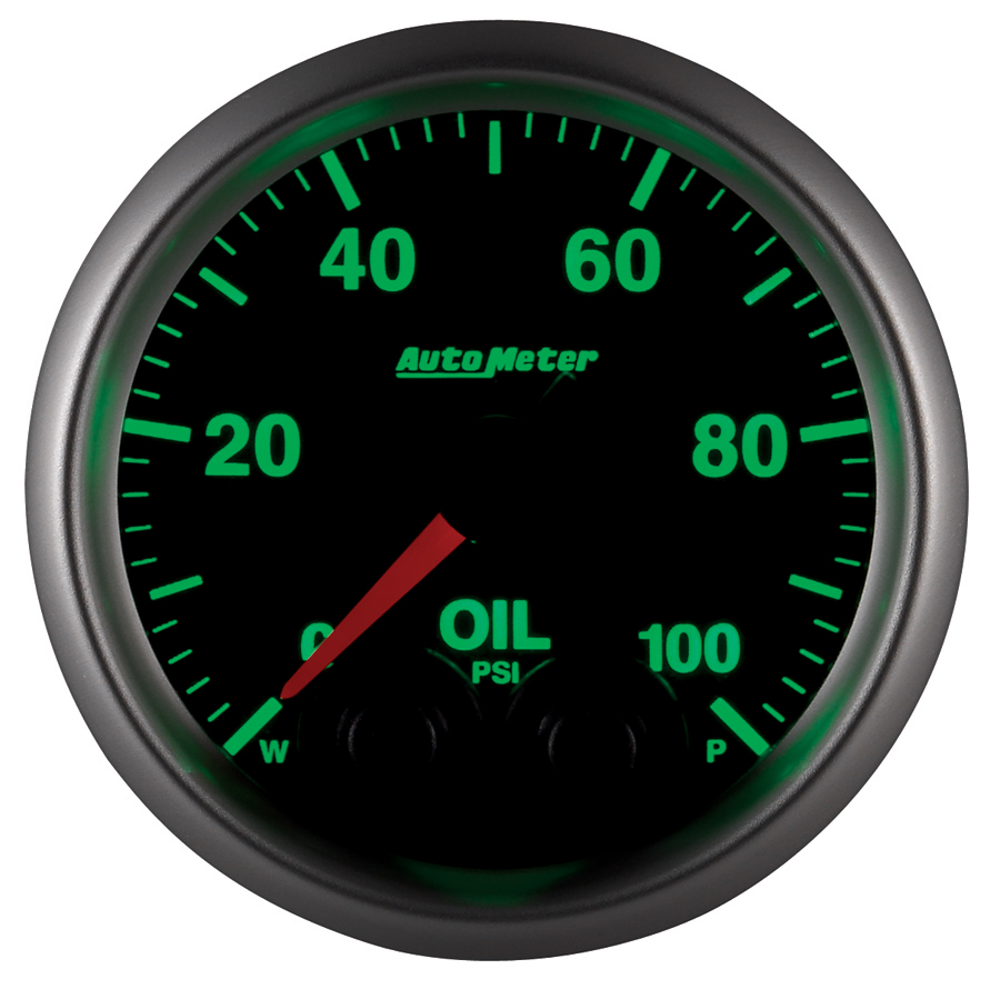 2-1/16" Oil Pressure, 0-100 Psi, Elite
