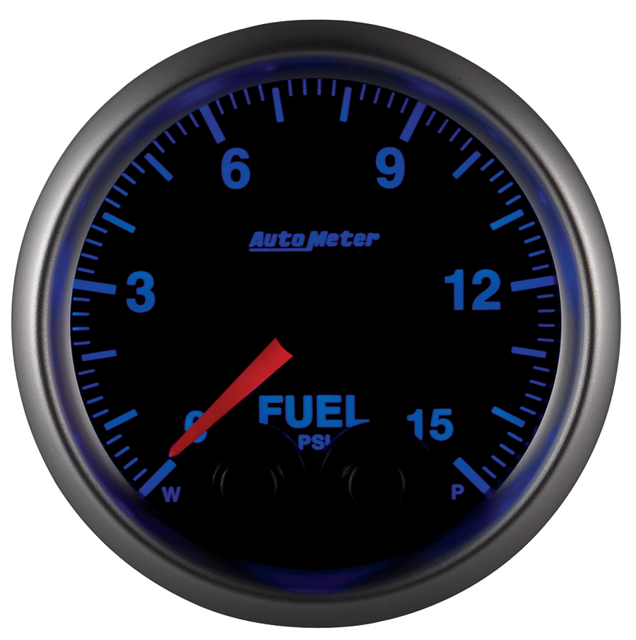 2-1/16" Fuel Pressure, 0-15 Psi, Elite, W/O Sensor