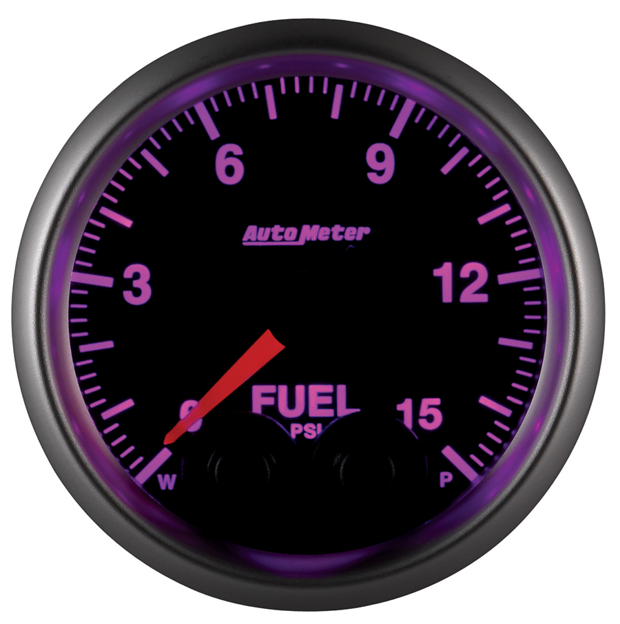2-1/16" Fuel Pressure, 0-15 Psi, Elite, W/O Sensor