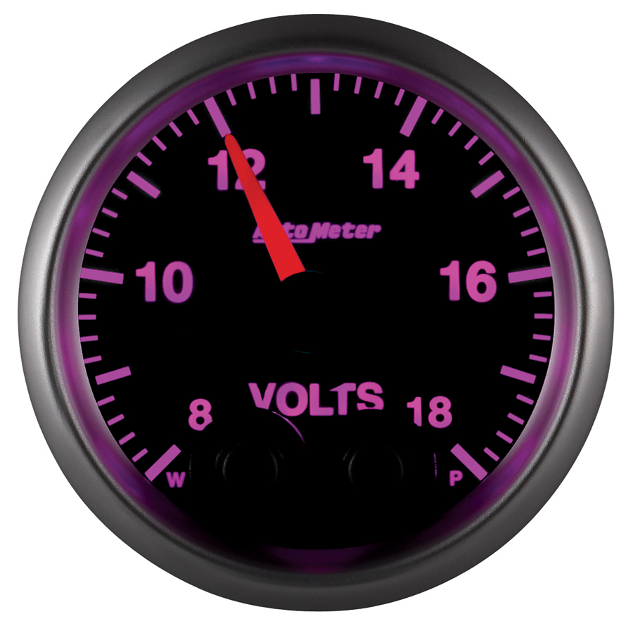 2-1/16" Voltmeter, 8-18v, Elite