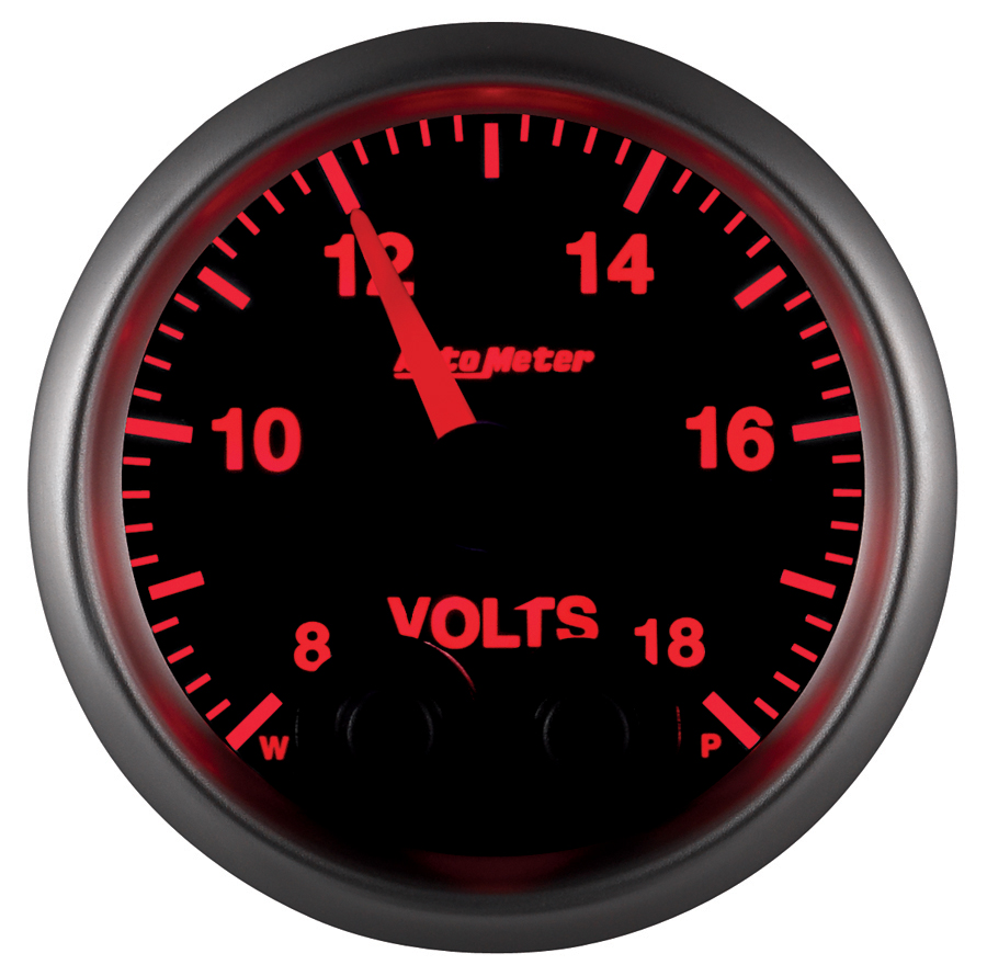 2-1/16" Voltmeter, 8-18v, Elite