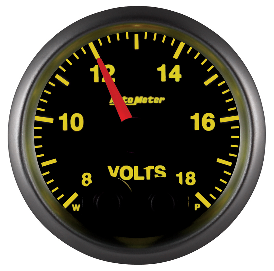 2-1/16" Voltmeter, 8-18v, Elite