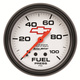 2-5/8" Fuel Pressure, 0-100 Psi, Chevy Red Bowtie, White