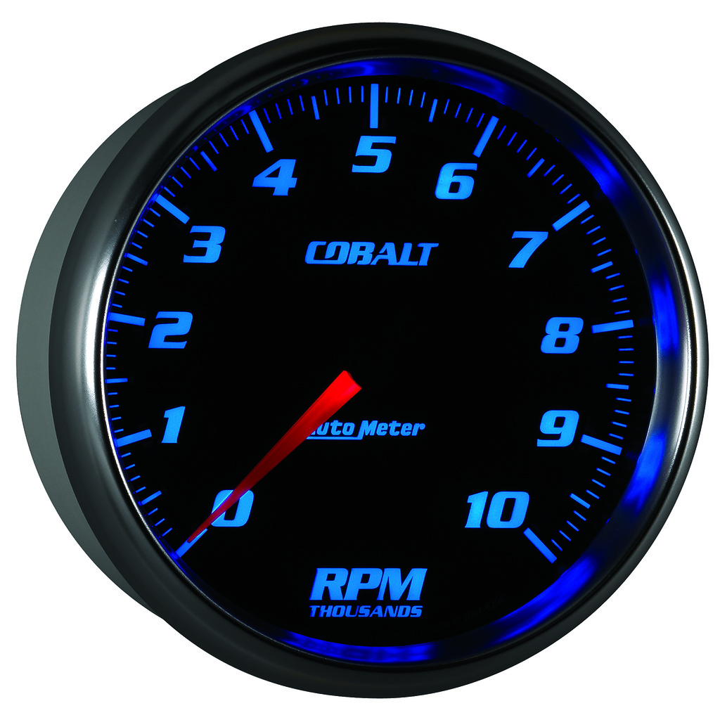 5" In-Dash Tachometer, 0-10,000 Rpm, Cobalt