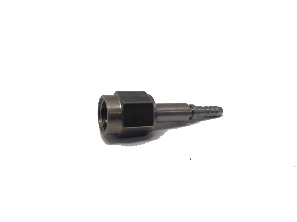 Raccord à sertir femelle 7/16-20 droit concave Inox (pivotant)