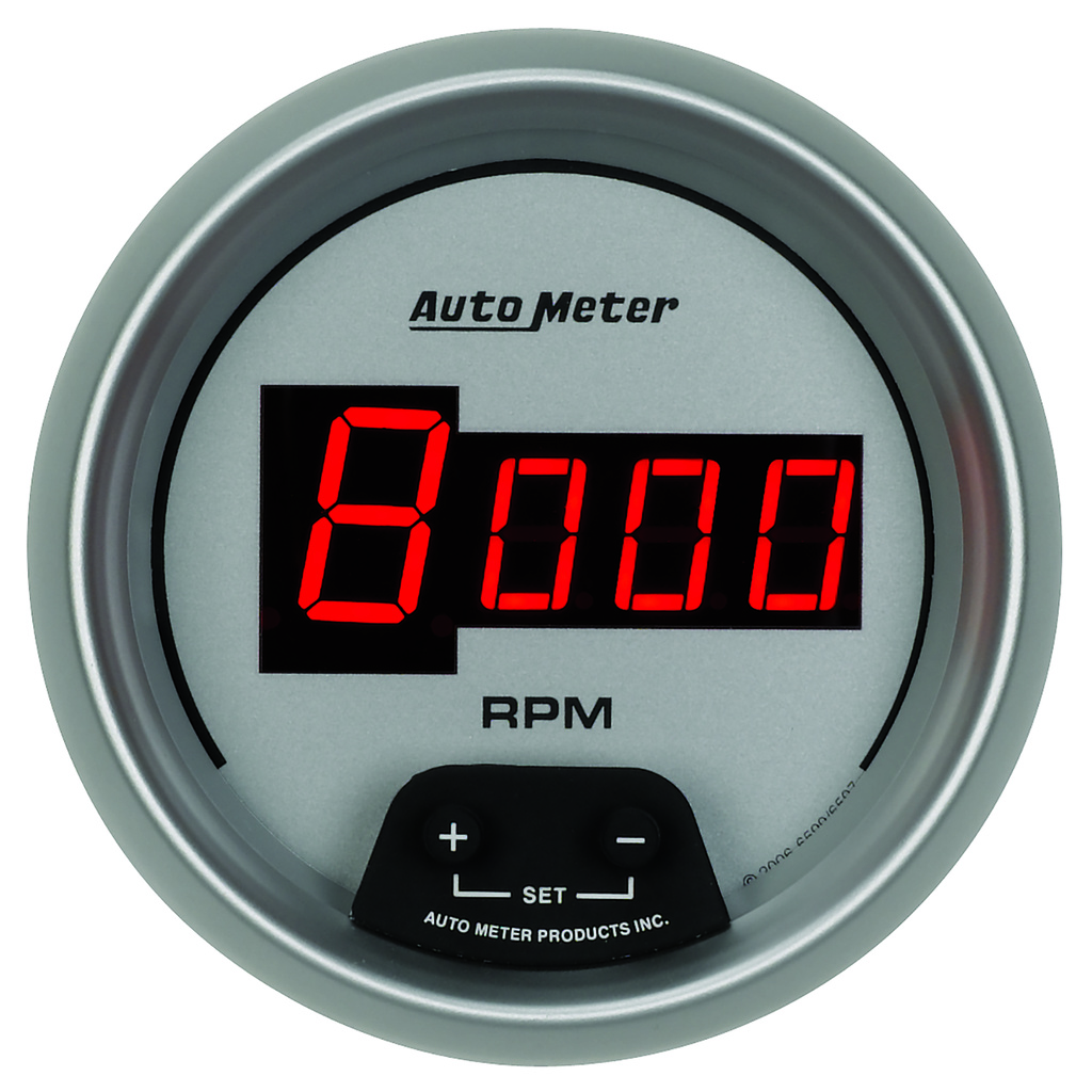 3-3/8" In-Dash Tachometer, 0-10,000 Rpm, Ultra-Lite Digital