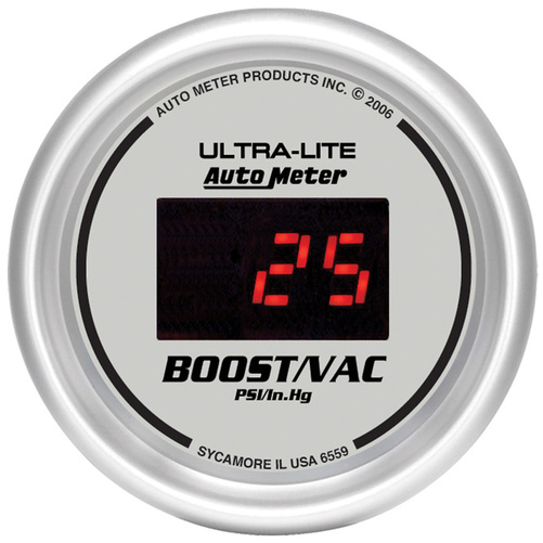 2-1/16" Boost/Vacuum, 5-100 Psi, Ultra-Lite Digital