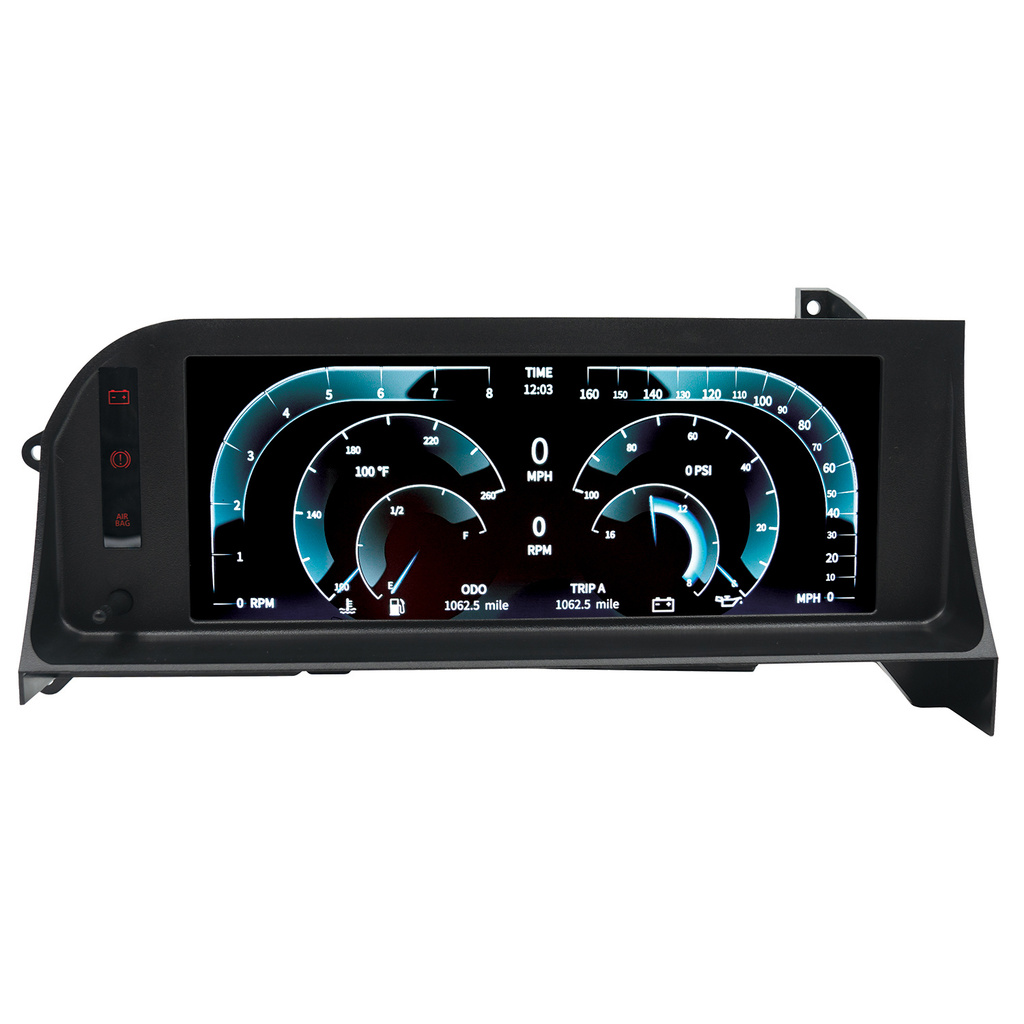Invision Lcd Dash Kit, 87-93 Ford Mustang Fox Body, Direct Fit Digital Dash