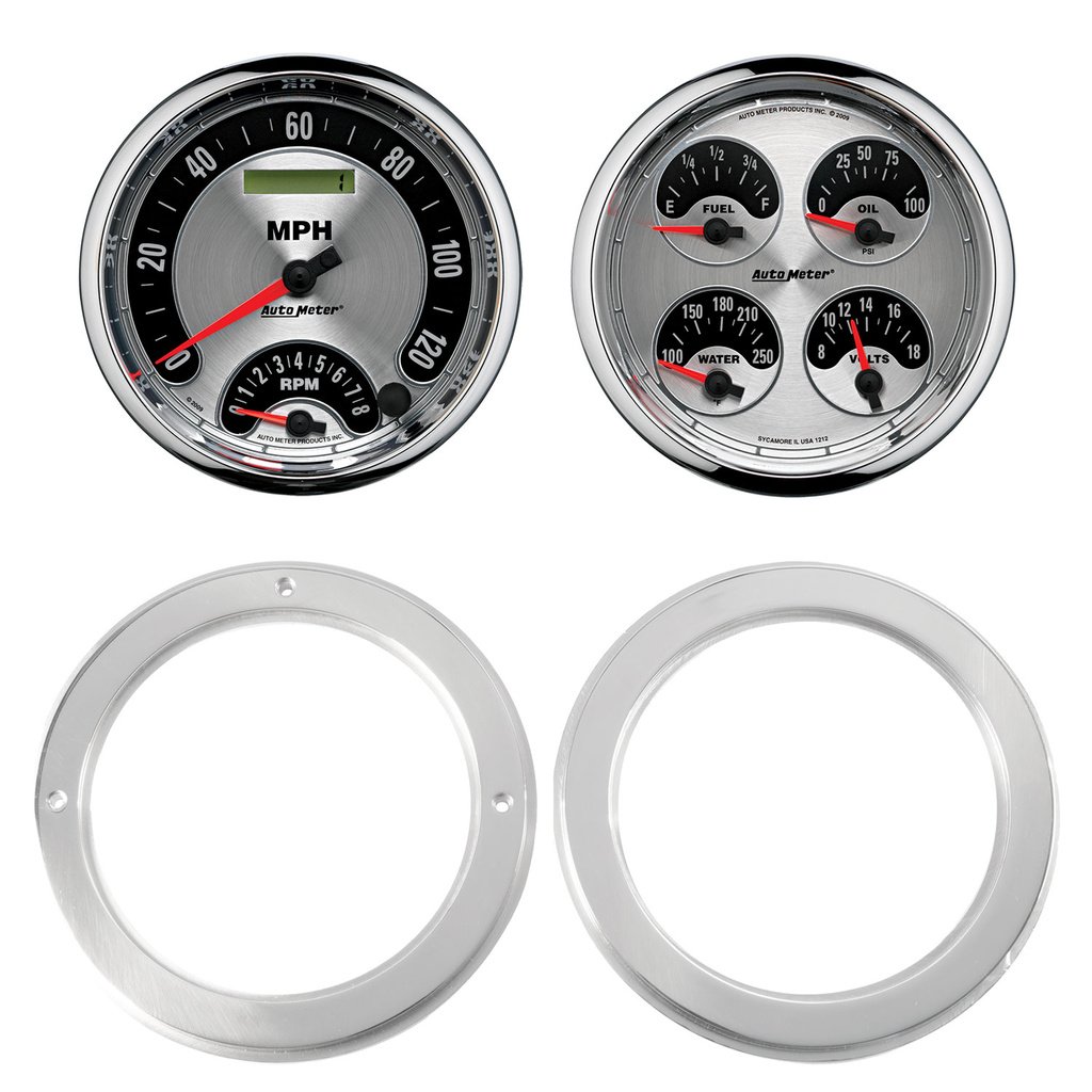 2 Gauge Direct Fit Dash Kit, Chevy Truck 54-55, 2 Gauge,  American Muscle