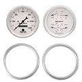 2 Gauge Direct Fit Dash Kit, Chevy Truck 47-53, 2 Gauge,  Old-Tyme White