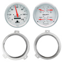 2 Gauge Direct Fit Dash Kit, Chevy Car 51-52, 2 Gauge,  Arctic White