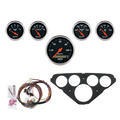 5 Gauge Direct-Fit Dash Kit, Chevy Truck 55-59, Designer Black