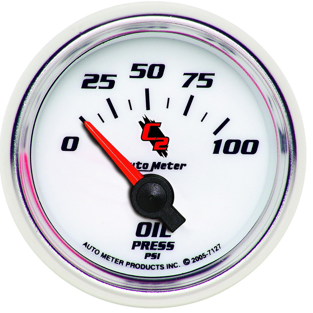 2-1/16" Oil Pressure, 0-100 Psi, C2