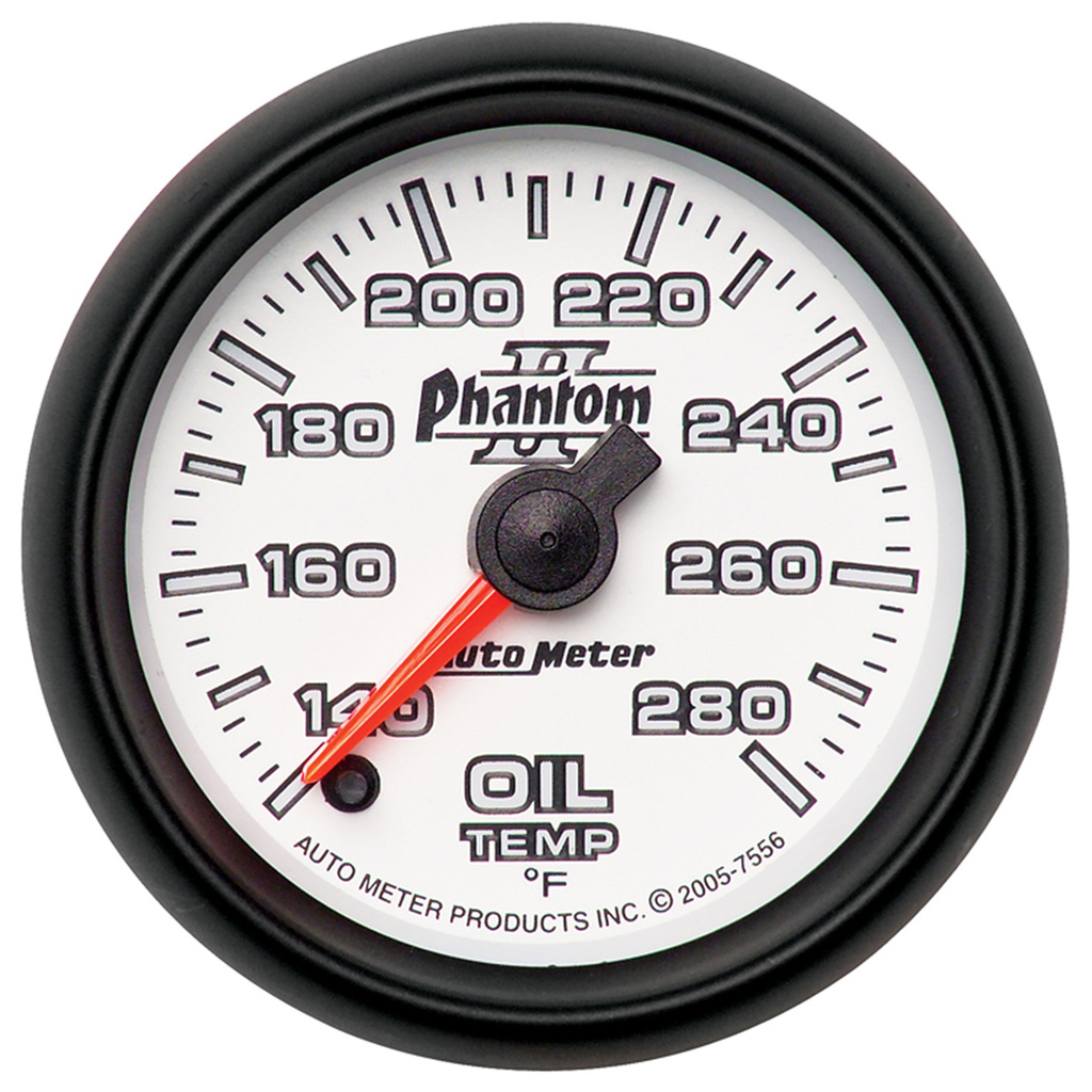 2-1/16" Oil Temperature, 140-280 °F, Phantom Ii