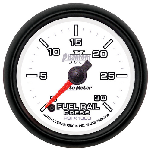 2-1/16" Fuel Rail Pressure, 0-30k Psi, Phantom Ii