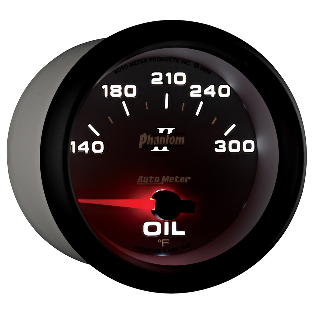 2-5/8" Oil Temperature, 140-300 °F, Phantom Ii