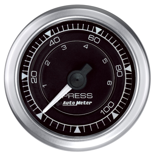 2-1/16" Oil Pressure, 0-100 Psi, Chrono