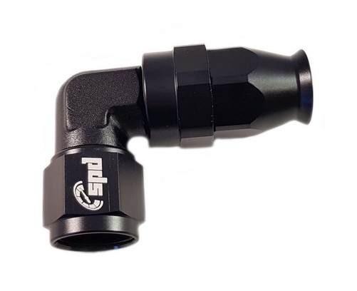 AN6 Tuyau fin de 90 ° PTFE forgé