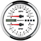 5" Direct Fit Tachometer/Speedometer Combo, 8k Rpm/120 Mph, White, Pro-Cycle