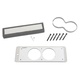 Gauge Cage, Dual, 2-5/8", Silver, Mustang 87-93 Fox