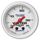 2-1/16" Water Pressure, 0-35 Psi, Marine White