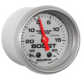 2-1/16" Vacuum/Boost, 30 In Hg/20 Psi, Marine Silver Ultra-Lite