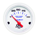 2-1/16" Oil Pressure, 0-100 Psi, Marine White