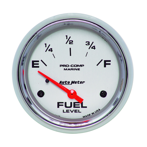 2-5/8" Fuel Level, 240-33 Ω, Marine Chrome Ultra-Lite
