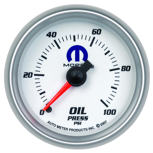 2-1/16" Oil Pressure, 0-100 Psi, Mopar