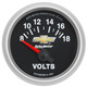 2-1/16" Voltmeter, 18v, Electric, Chevy Gold Bowtie