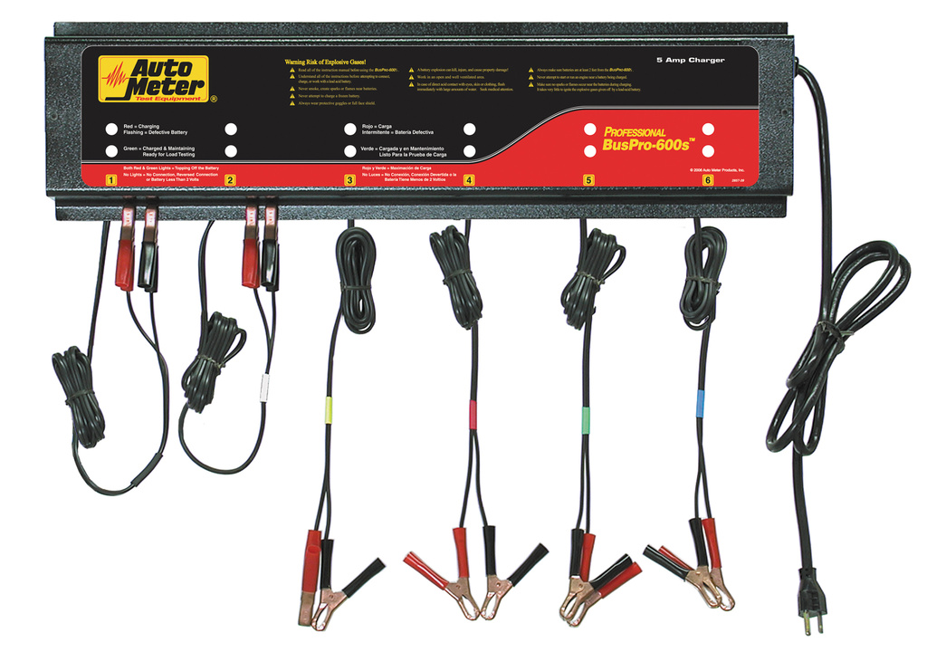 Buspro-600s; Smart Battery Charger - 6 Channel , 120v 5 Amp