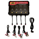 Buspro-420; Multi-Bank Smart Battery Charger, Flooded, Agm, Lifepo4 Batteries - 4 Station, 120v, 20 Amp