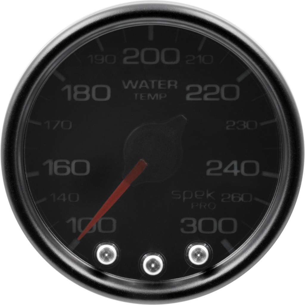 2-1/16" Water Temperature, 100-300 °F, Spek-Pro, Black/Black