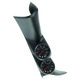 Pillar Kit, 0-35 Psi/2000 °F, 01-07 Gm Full-Size Truck, W/ Speaker, Spek-Pro, Black Dial, Black Bezel, Flat Antiglare Lens
