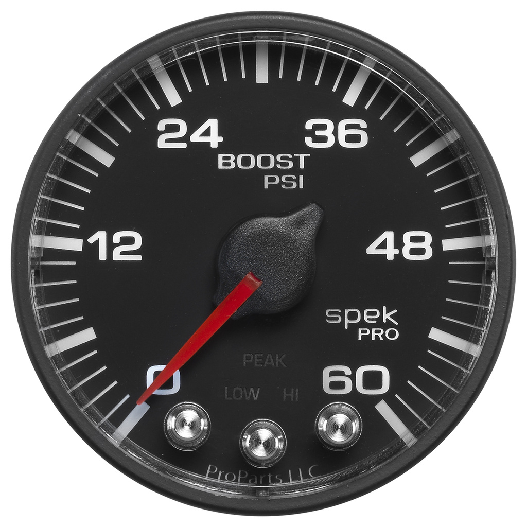 2-1/16" Boost, 0-60 Psi, Spek-Pro, Black/Black