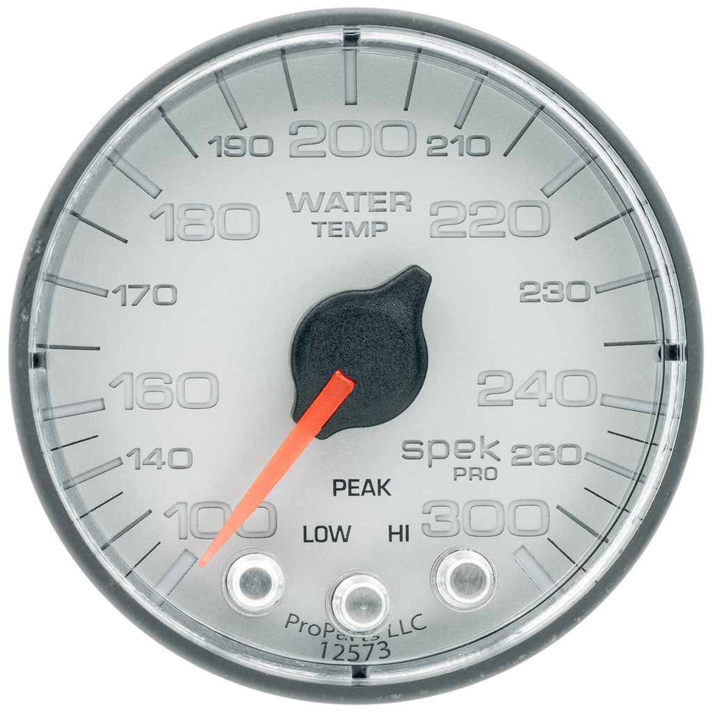 2-1/16" Water Temperature, 100-300 °F, Spek-Pro, Silver/Black