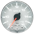 2-1/16" Voltmeter, 0-16v, Spek-Pro, Silver/Chrome