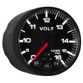 2-1/16" Voltmeter, 0-16v, Spek-Pro, Black/Black