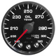 2-1/16" Oil Temperature, 180-320 °F, Spek-Pro, Black/Black, Ecu