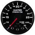 2-1/16" Water Pressure, 0-30 Psi, Spek-Pro, Black/Black, Ecu