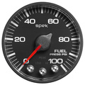 2-1/16" Fuel Pressure, 0-100 Psi, Spek-Pro, Black/Black, Ecu