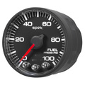 2-1/16" Fuel Pressure, 0-100 Psi, Spek-Pro, Black/Black, Ecu