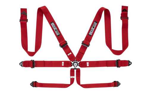 SPARCO 6PT Harnais de sécurité rouge