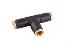 Raccord pneumatique T-cross (tuyau de 1/4" )