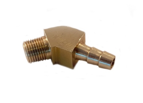 Adaptateur sous vide 45 degrés - Connexion Barb de 1/8" NPT - 6mm