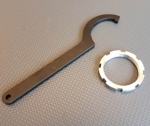 Écrou à cliquet et clé à cliquet pour roulements de kick-out (réglable)