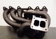 Collecteur d'échappement Toyota supra mk4 2jz singel turbo acier inoxydable