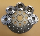 Stiff organic clutch disc